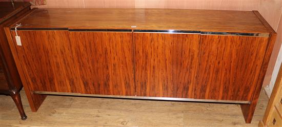 A stylish Danish rosewood sideboard